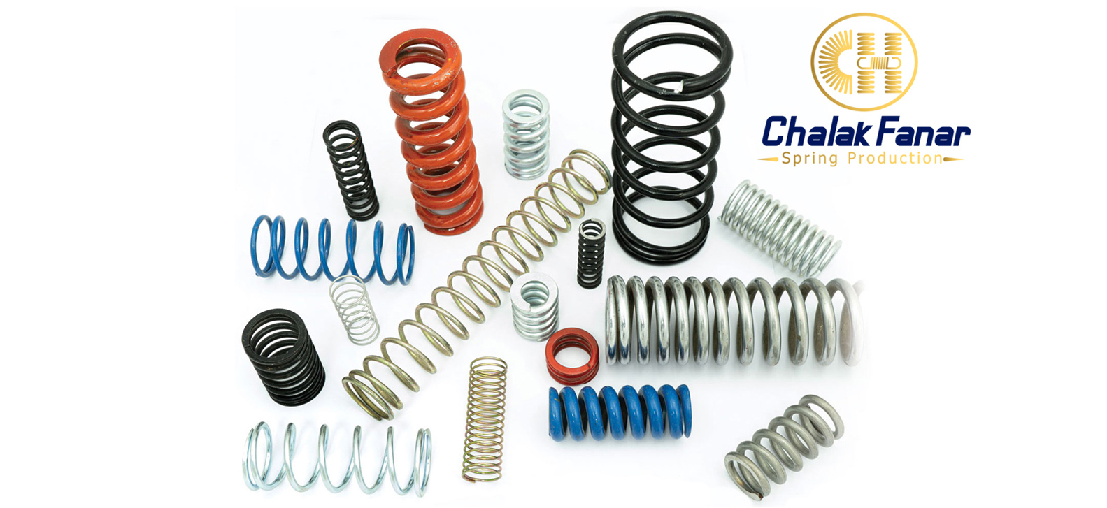 Chalak Fanar Sepahan , compression and tension springs, belt plugs, and coil springs